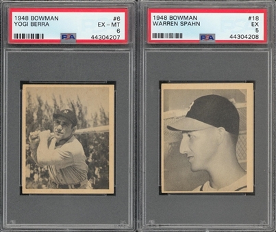 1938 Goudey "Heads Up" and 1948 Bowman Multi-Sports Collection (64) Including Hall of Famers